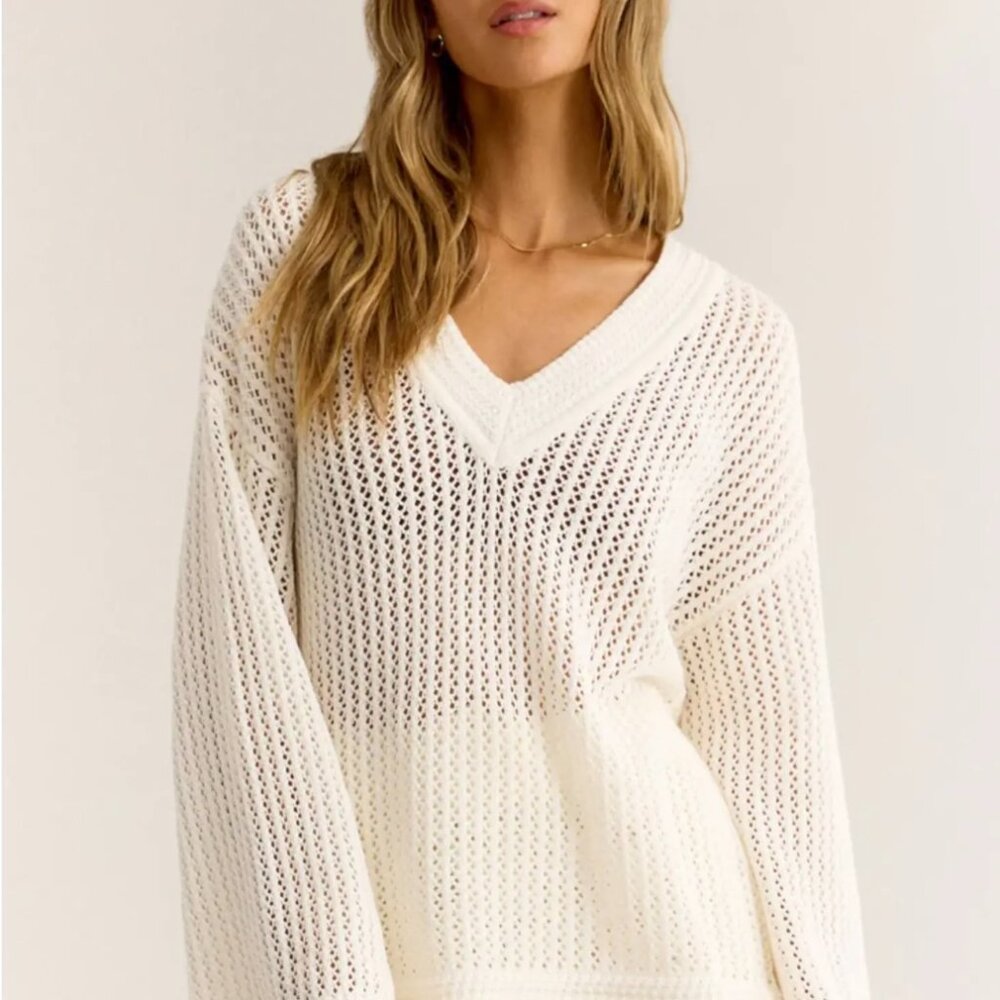Z Supply Kiami Crochet Sweater